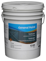 General Paint 47-020-20 General Purpose Farm Paint, Flat, White, 5 gal, 250 to 330 sq-ft Coverage Area