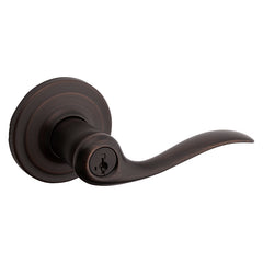 Kwikset Signature Series 740TNL 11PSMTCP Entry Door Lever, Venetian Bronze, Zinc, Residential, Reversible Hand, 2 Grade