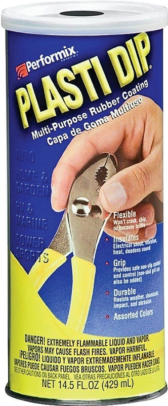 Plasti Dip 11603-6 Rubberized Coating Black, Black, 14.5 oz, Can