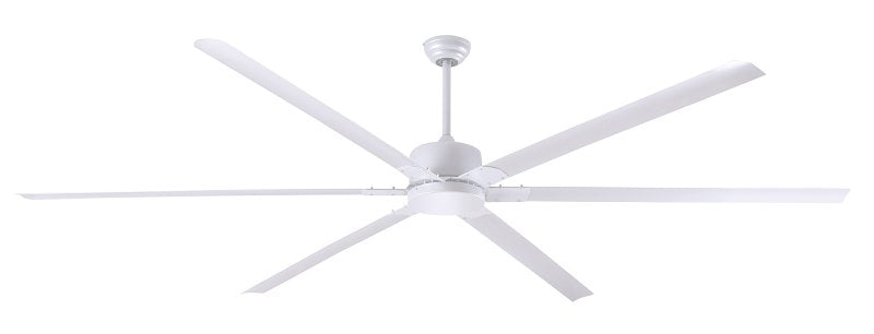 CEIL FAN 6BLD DOWNROD WHT 96IN