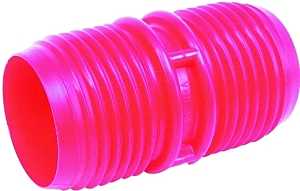 US Hardware RV-380B Hose Coupler, 3 in ID, Male Thread, Plastic, Red