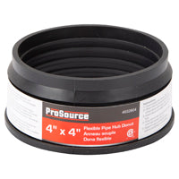 ProSource 44U-405 Hub Donut, 4 x 4 in, PVC, Black