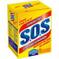 S.O.S 92162 Soap Pad, Steel Wool Abrasive, Gray