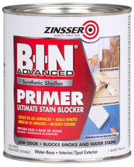 Zinsser 271009 Advanced Synthetic Primer, Flat, Matte, White, 1 qt, Can