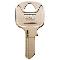 Hy-Ko 11010AB15 Key Blank, Brass, Nickel, For: Abus Cabinet, House Locks and Padlocks, AB15 Key Number