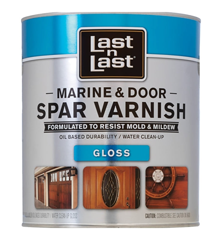 Last n Last 94004 Marine and Door Spar Varnish, Gloss, 1 qt