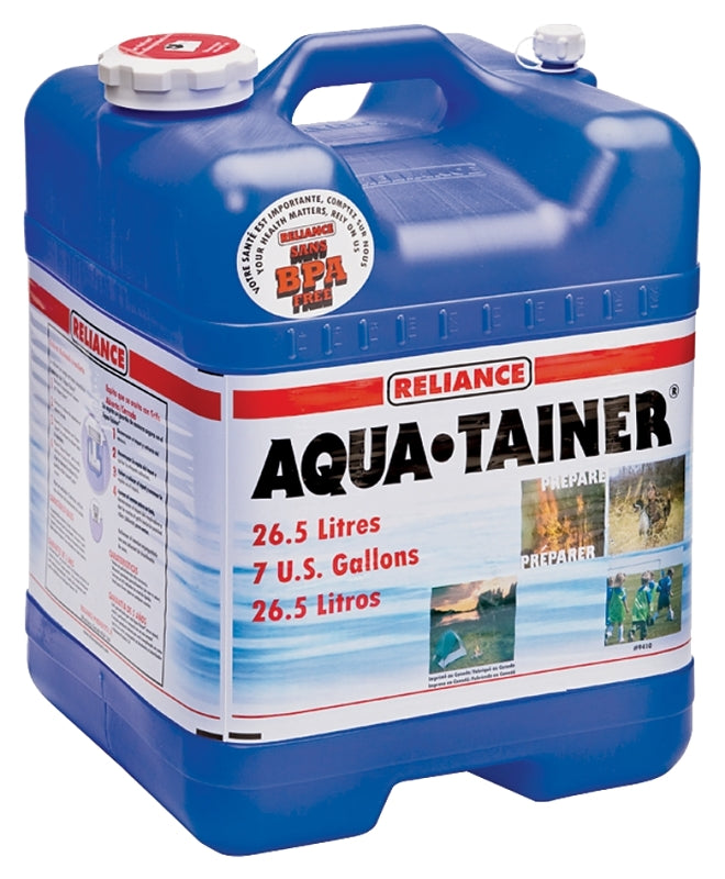 Reliance Products 9410-03 Water Container, 7 gal Capacity, Polyethylene, Blue