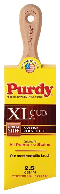 Purdy XL Cub 144153325 Trim Brush, Nylon/Polyester Bristle, Short Handle