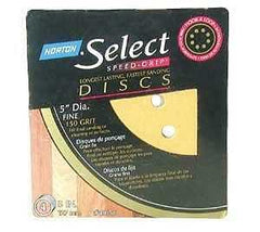 Norton Hook & Sand 076607 Series 02208 Sanding Disc, 5 in Dia, Coated, 120 Grit, Medium, Aluminum Oxide Abrasive