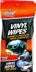 Elite Auto Care 8912 Vinyl Wipes, Effective to Remove: Dirt, Grime, 24-Wipes