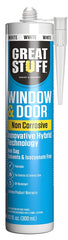 Great Stuff 99DOOR3008 Hybrid Sealant Caulk, White, 41 to 95 deg F, 10.1 fl-oz, Cartridge