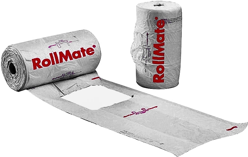 Novolex RollMate 8116008 T-Shirt Roll Bag, 7.2 in L, 15 in W, L, Plastic, White