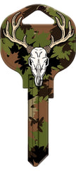 Hy-Ko 15005KW1-DEER Key Blank, Brass, Nickel-Plated, For: Kwikset KW1 Keyways