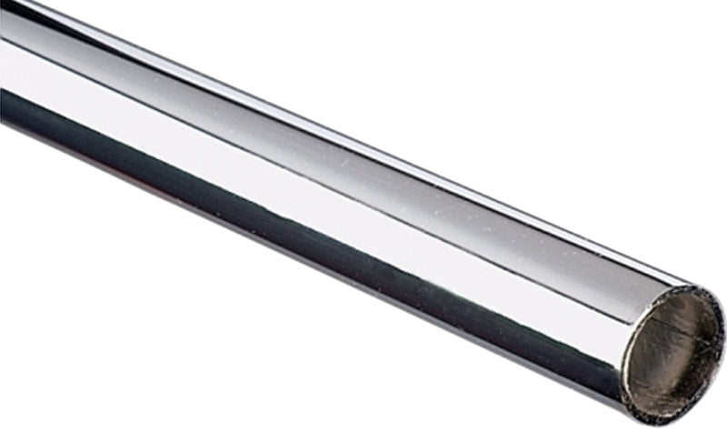 Knape & Vogt KV 750 750 5 72 Round Closet Rod, 1-5/32 in ID x 1-5/16 in OD Dia, 72 in L, Steel, Chrome