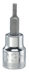 DeWALT DWMT75456OSP Fractional Hex Bit Socket, 3 mm Tip, 3/8 in Drive, Polished Chrome Vanadium, 1-31/32 in OAL