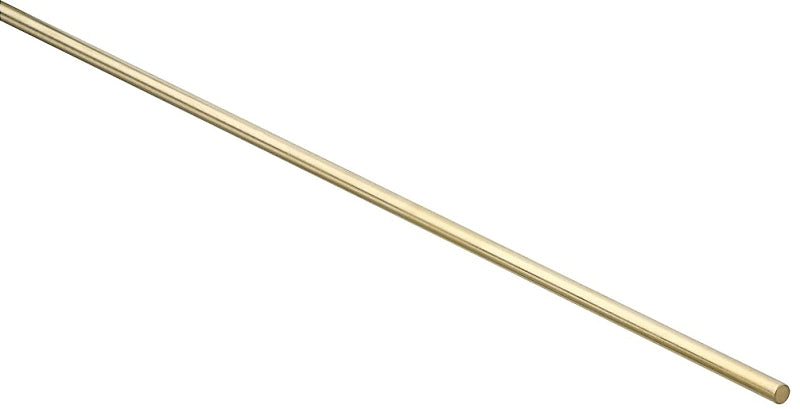 Stanley Hardware N215-244 Rod, 1/4 in Dia, 36 in L, Brass