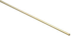 Stanley Hardware N215-244 Rod, 1/4 in Dia, 36 in L, Brass
