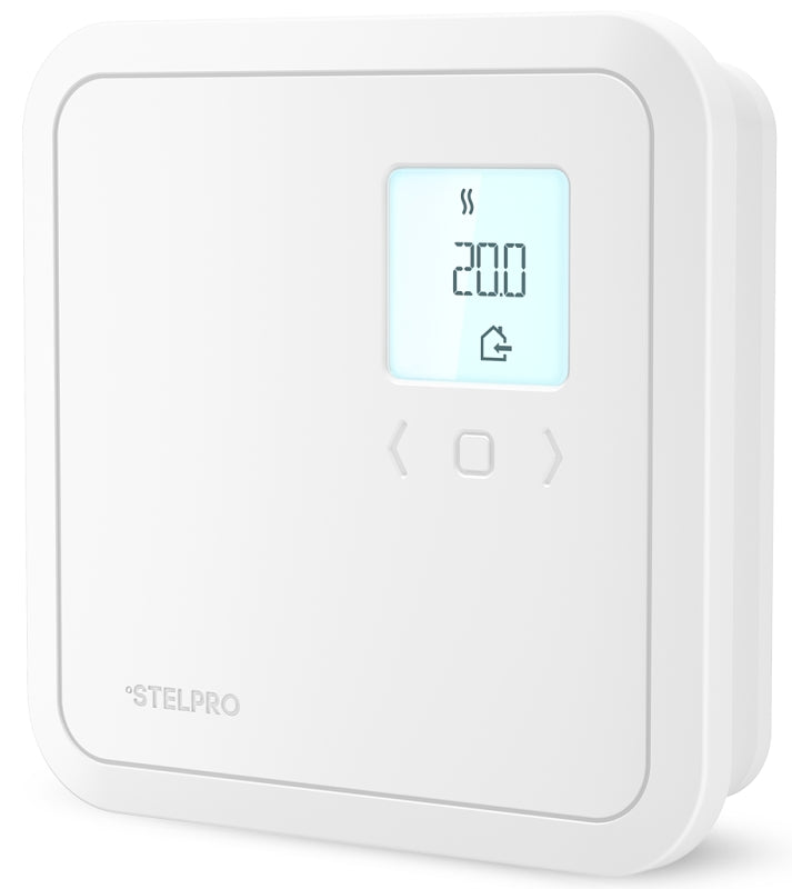 Stelpro ST402P Programmable Electronic Thermostat, 120/208/240 V, 4000 W, Thermistor Sensor, White