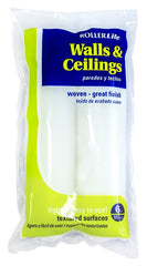 RollerLite White Velvet 6WV038D Mini Roller Cover, 3/8 in Thick Nap, 6 in L, Dralon Cover, White
