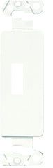 Eaton Wiring Devices 2161W-BOX Wallplate Adapter, Decorative, Plastic, White
