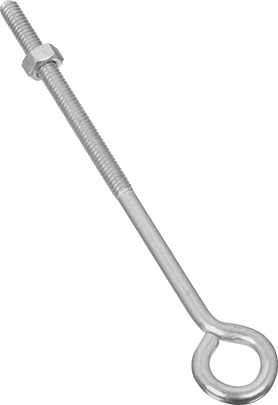 National Hardware N221-143 Eye Bolt, 1/4-20 Thread, 3 in L Thread, 0.56 in ID Dia Eye, 5.02 in L Shank, Steel, Zinc