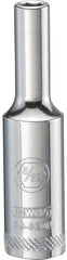 DeWALT DWMT89820OSP Drive Socket, 5/32 in Socket, 1/4 in Drive, 6-Point, Vanadium Steel, Polished Chrome