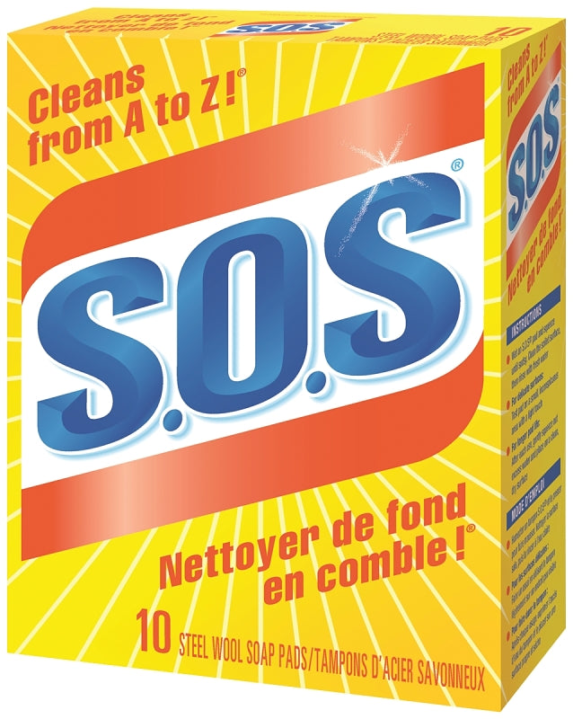 S.O.S 01346 Soap Pad, Steel Wool Abrasive