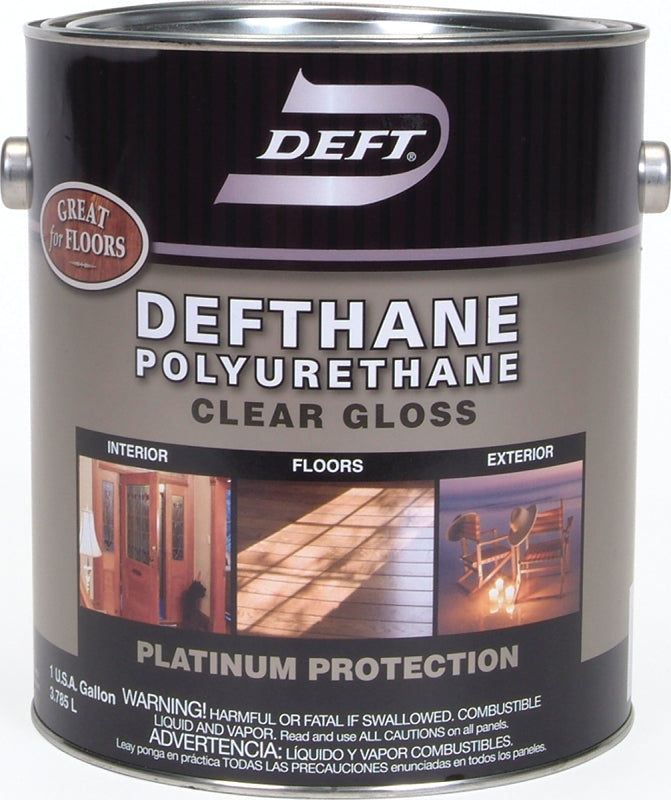 PPG Defthane 020-01 Polyurethane, Gloss, Liquid, Amber, 1 gal, Can