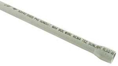 JM Eagle 67447 Electrical Conduit, 0.62 in, 10 ft L, SCH 40, PVC, Gray/Silver