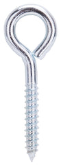 ProSource LR251 Lag Screw Eye, 9.4 mm Thread, Screw Thread, 2 in L Thread, 1-3/8 in Dia Eye, 305 lb Working Load, Steel