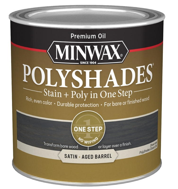 STAIN WOOD SAT AGD BARRL 1/2PT