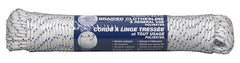 Ben-Mor 60011 Rope, 1/4 in, 150 ft L, Polyester, Blue/White