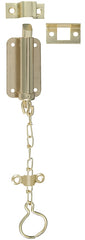 National Hardware N155-762 Reversible Chain Bolt, 3 in L Bolt, Steel, Brass