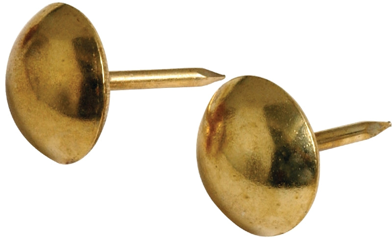 Hillman 122682 Furniture Nail, Brass, Round Head