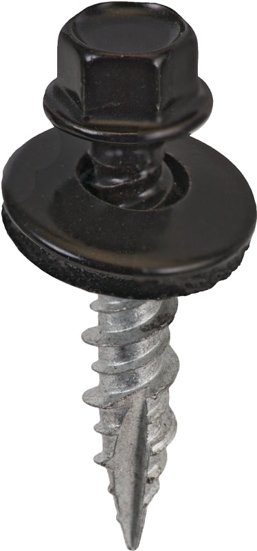 Acorn International SW-MW1BK250 Screw, #9 Thread, High-Low, Twin Lead Thread, Hex Drive, Self-Tapping, Type 17 Point