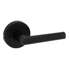 Weiser Milan Series 9GLA3310-125 Privacy Door Lever, Levers Lock, Matte Black, Residential, Universal Hand, 2 Grade