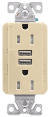 TRUSB5A15V-K-L RECP USB IV 15A
