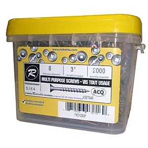 FKCYZ83P 8 3IN YELLOW ZINC 8X3