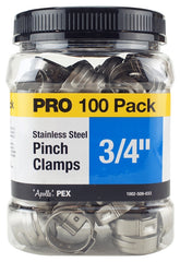 Apollo Valves PXPC34100JR Pinch Clamp, Stainless Steel