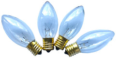 Hometown Holidays 16520 Light Bulb, 7 W, Intermediate Lamp Base, Incandescent Lamp, Clear Light, 3000 hr Average Life