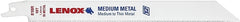 Lenox 20563S818R Reciprocating Saw Blade, 3/4 in W, 8 in L, 18 TPI, HSS Cutting Edge