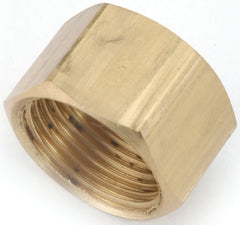 Anderson Metals 730081-06 Tube Cap, 3/8 in, Compression, Brass