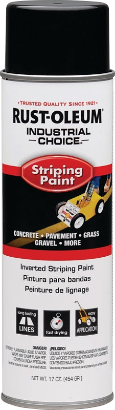 Industrial Choice 1677838 Inverted Marking Spray Paint, Flat/Matte, Black, 18 oz, Can