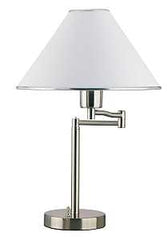 DESK LAMP SWG ARM W/SHADE SATN
