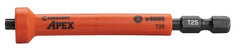 Crescent APEX u-GUARD CAUMB3BT25 Covered Impact Power Bit with Ring Magnet, T25 Drive, Torx Drive, 1/4 in Shank