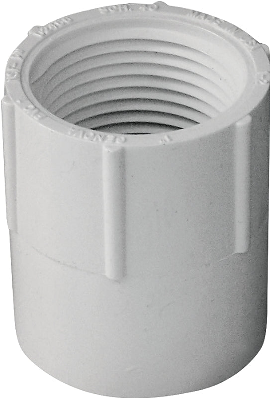 Xirtec 140 435561 Pipe Adapter, 1 in, Socket x FPT, PVC, SCH 40 Schedule