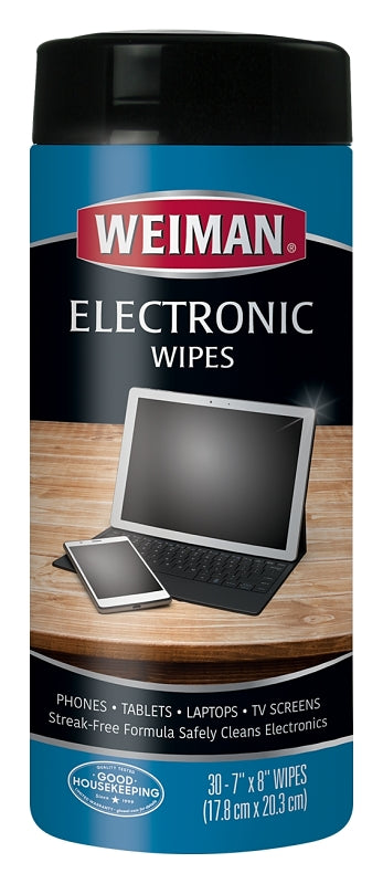 Weiman 93 Electronics Cleaning Wipes, 7 in L, 8 in W