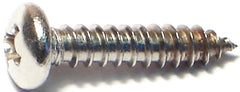 Midwest Fastener 05109 Screw, #8 Thread, Coarse Thread, Pan Head, Phillips Drive, Self-Tapping, Sharp Point, 100 PK