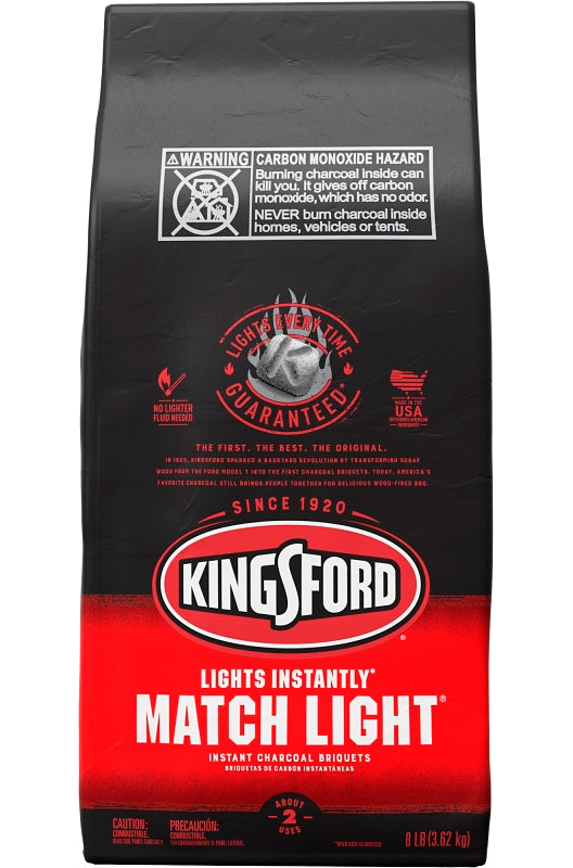 Kingsford 32111 Match Briquette, 8 lb Bag