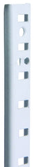 Knape & Vogt 255 PK255 WH 60 Shelf Standard, 500 lb, 23 ga Thick Material, 5/8 in W, 60 in H, Steel